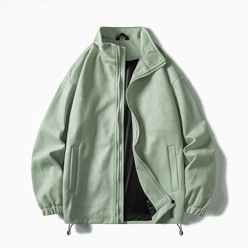 Street-wave Men's Fleece Jacket With Elastic Cuffs And Practical Pockets For Warm Comfort