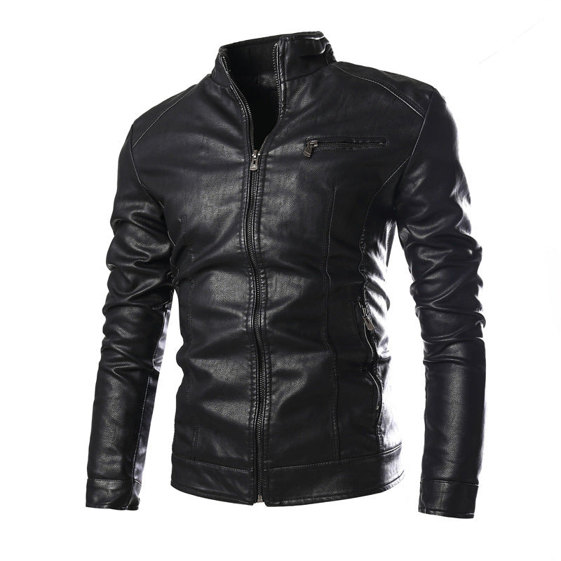 Street Wave Men's Leather Jacket Modern Fit Soft Touch Comfort Premium Quality Coat for Everyday Style