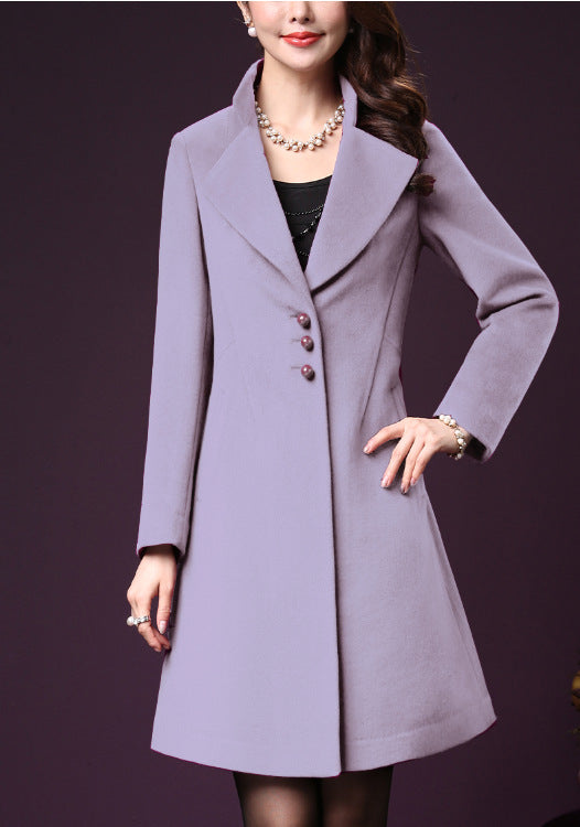 Street-Wave Womens Tailored Wool Coat With Elegant Lapels For Timeless Premium Warmth And Chic Comfort