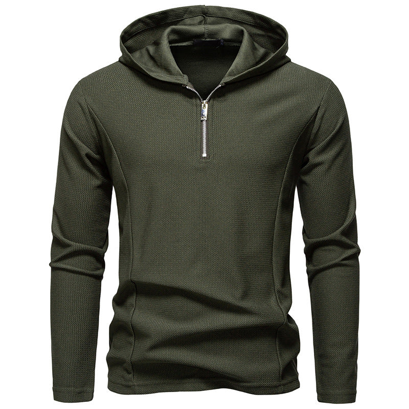 Street-wave Mens Functional Half Zip Pullover Breathable Fabric For Active Wear Gear