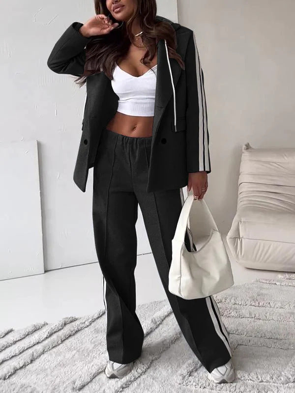 Street-Wave Womens Casual Suit With Modern Cut For Busy Professionals Effortless All-Day Comfort