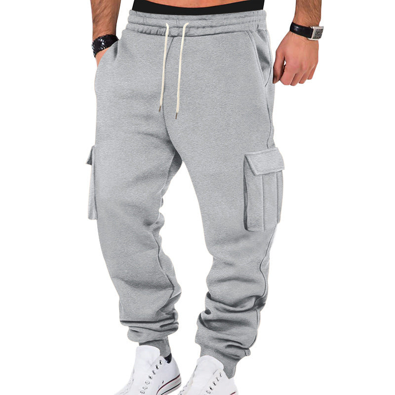 Men's Cargo Training Pants Street Wave Breathable Comfort With Multi Pocket Utility