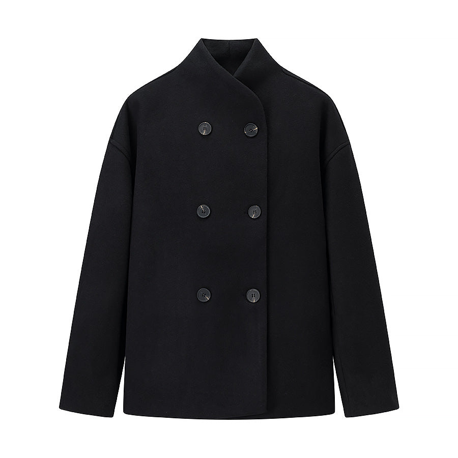 Wool Jacket For Women Classic Cut By Street-wave Timeless Cozy Transitional Outerwear