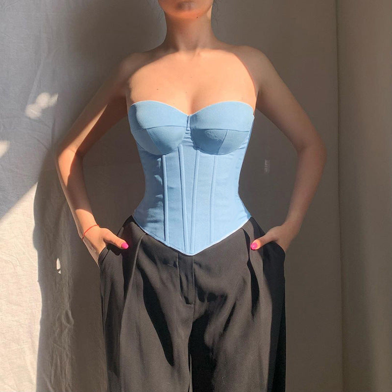 Street-Wave Women's Corset Top With Reinforced Bustier For Flattering Silhouette And Comfort