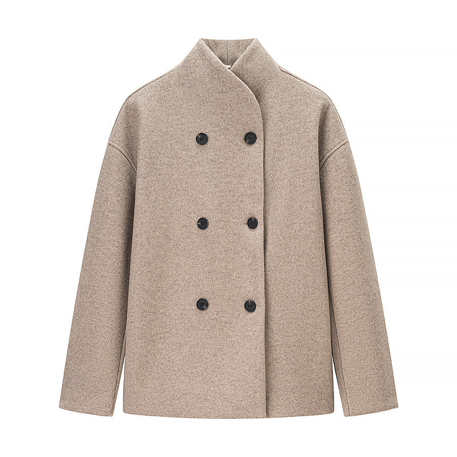 Wool Jacket For Women Classic Cut By Street-wave Timeless Cozy Transitional Outerwear