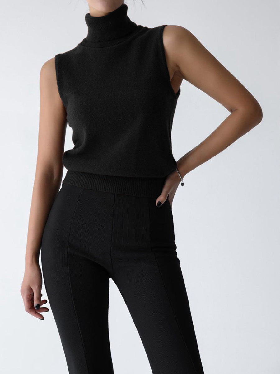 Streetwave Women's Turtleneck Sweater Elegant Soft Wool Knit For Chic Everyday Wear