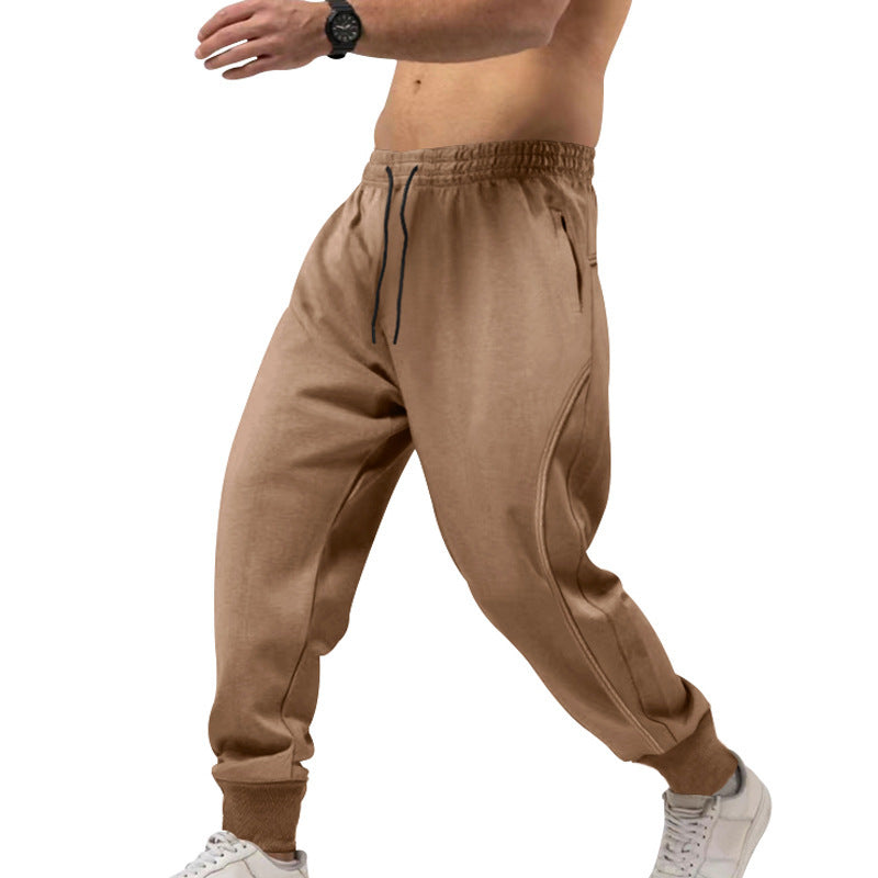 Street-Wave Men Jogging Pants With Elastic Waistband And Pockets Breathable Moisture-Wicking