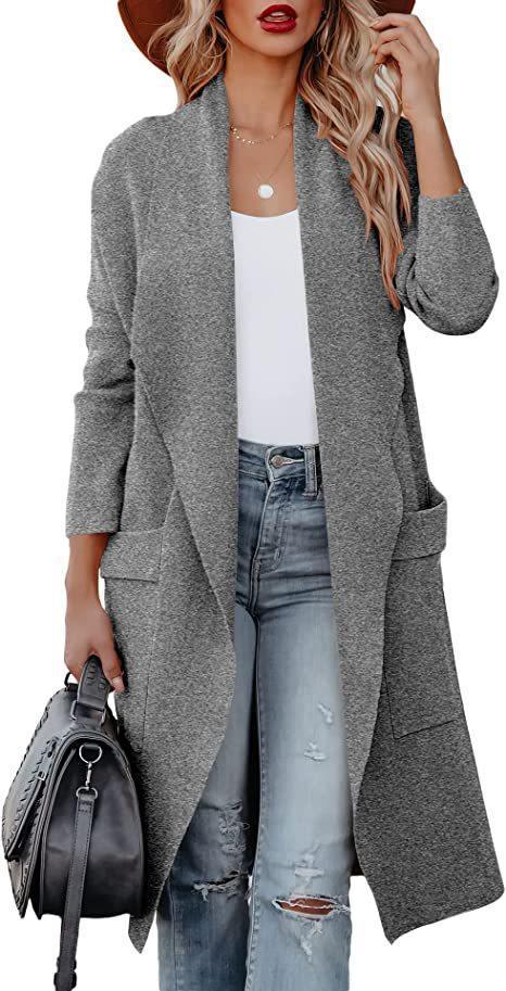 Street Wave Womens Cardigan With Pockets Long Sleeve Casual Everyday Comfort Versatile Layering