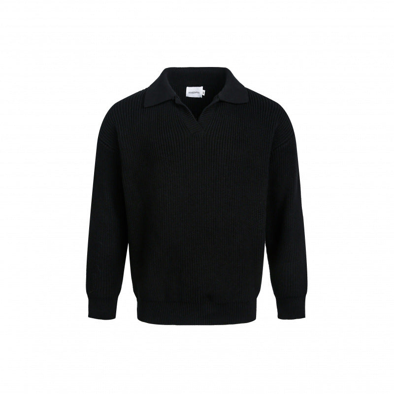 Streetwave Womens Knit Pullover With Modern Collar And Fine Rib Knit For All Occasions