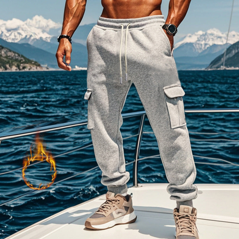 Street-Wave Mens Cargo Joggers With Elastic Waist And Utility Pockets All Day Comfort