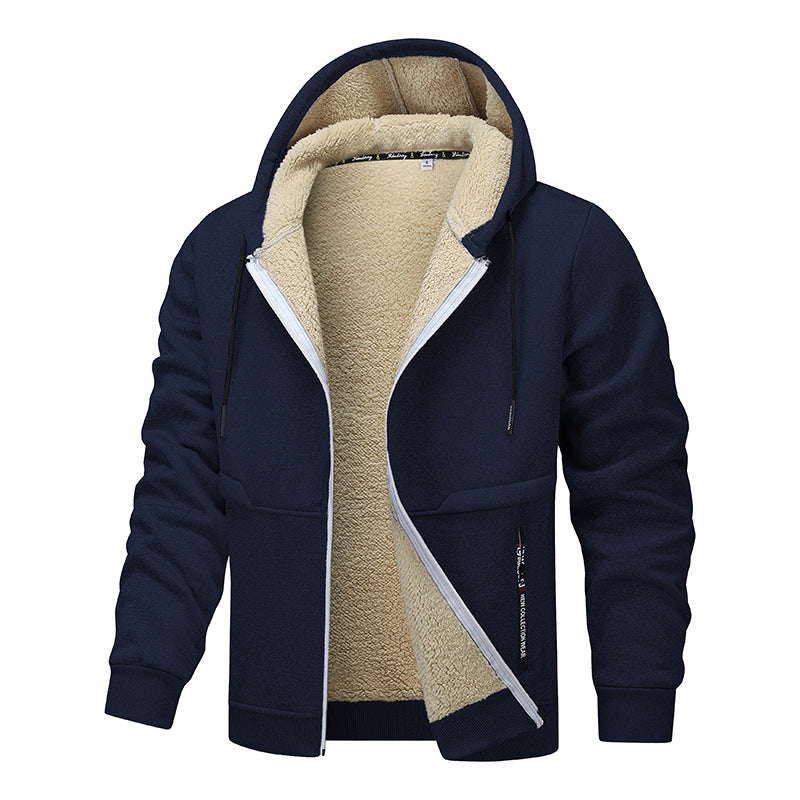 Streetwave Men Fleece Jacket With High Warmth Insulation And Sherpa Lining For Cold Weather