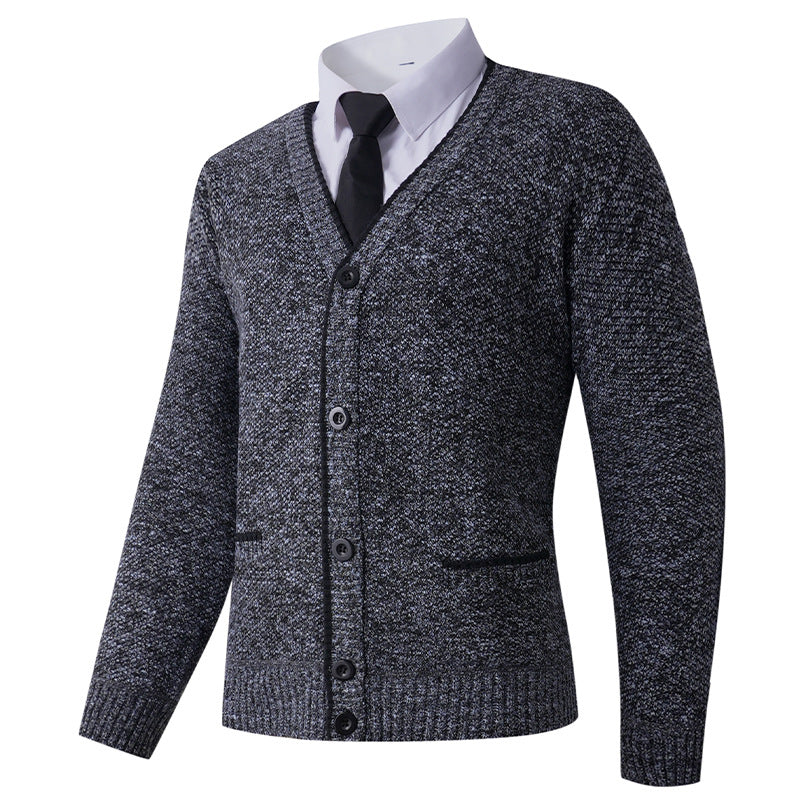 Streetwave Men's V Neck Cardigan Versatile Classic Knitwear For Office And Casual