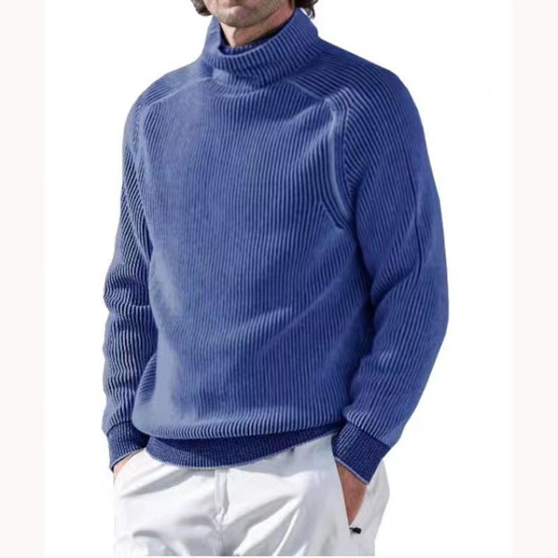 Streetwave Turtleneck Sweater For Men Cozy Ribbed Knit With Multi Layer Lining For Warmth
