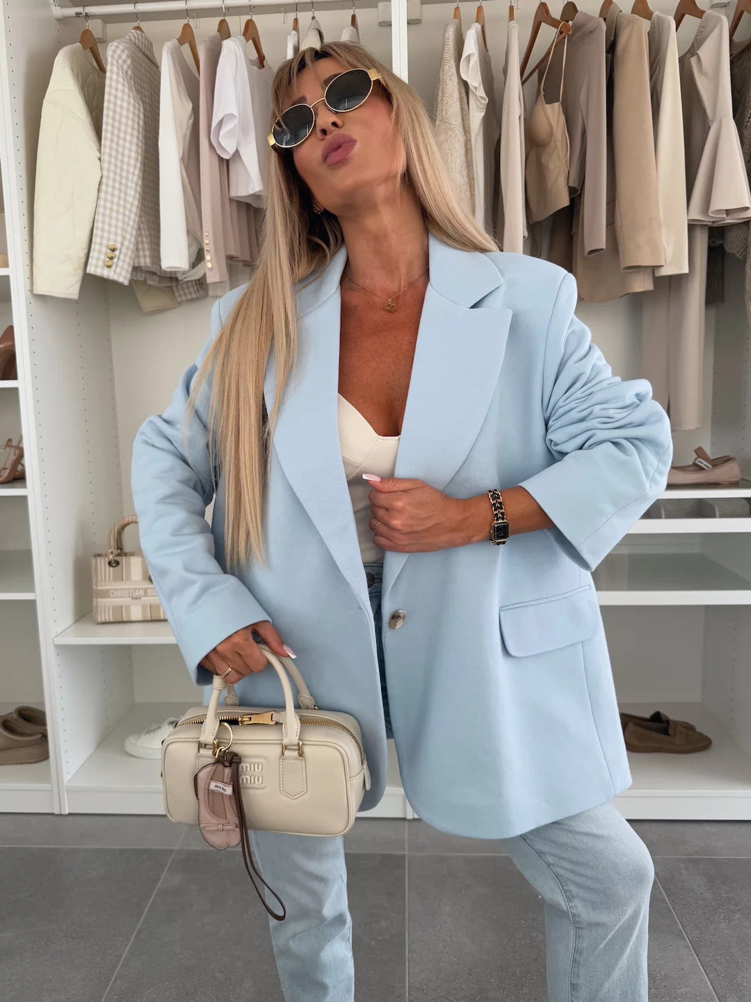 Streetwave Women Oversized Blazer Soft Comfortable Fabric For All Day Comfort And Effortless Chic