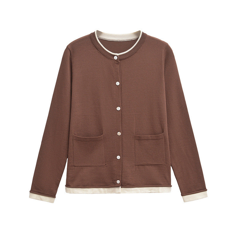 Streetwave Women's Cozy Knit Cardigan With Pockets Soft Versatile Everyday Wear
