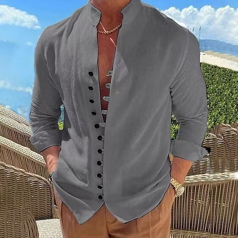 Street-Wave Men's Casual Shirt Light Breathable Comfort for Summer Leisure For Everyday Style