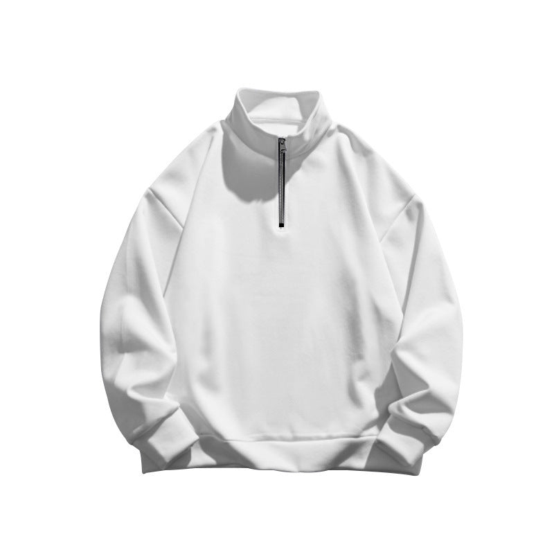 Street-wave Women's Stand Collar Zip Pullover Cozy Sporty Fleece Knit For Active Wear