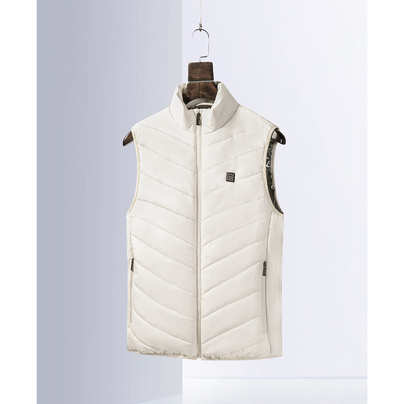 Streetwave Womens Quilted Puffer Vest With High Collar And Secure Pockets For Cold Weather