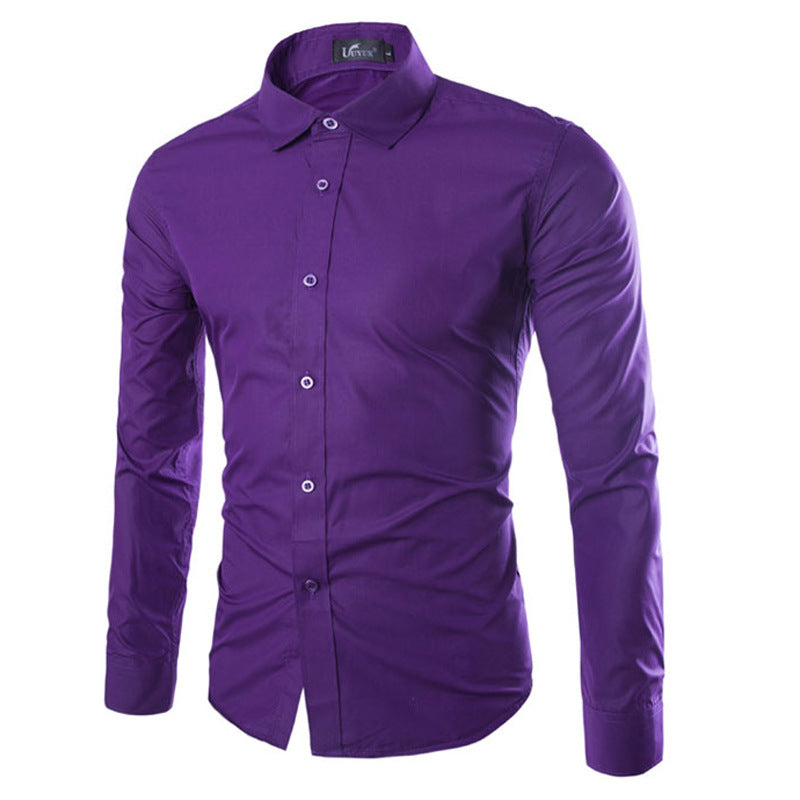 Streetwave Mens Elegant Long Sleeve Dress Shirt For Daily And Formal Wear With Smart Comfort