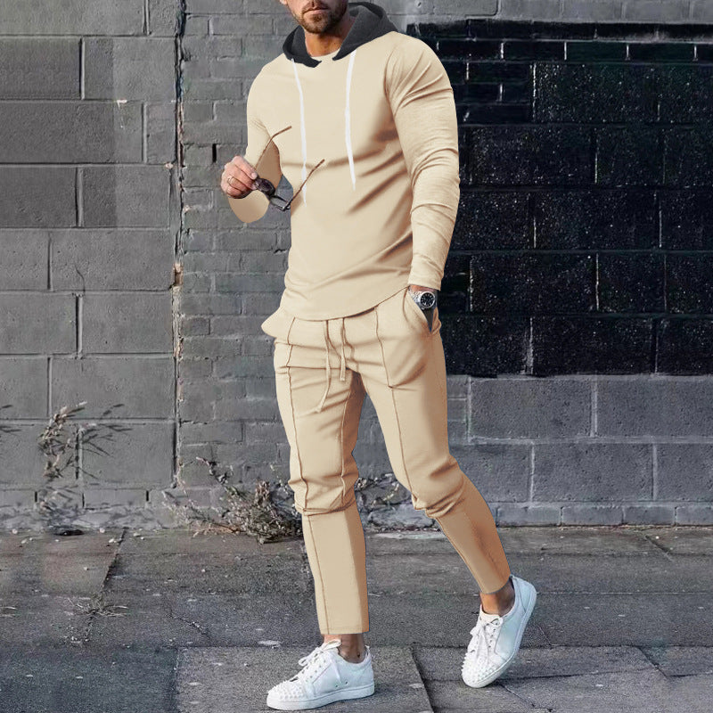 Street-wave Mens Hoodie Set With Stylish Joggers For All Day Comfort And Casual Athleisure