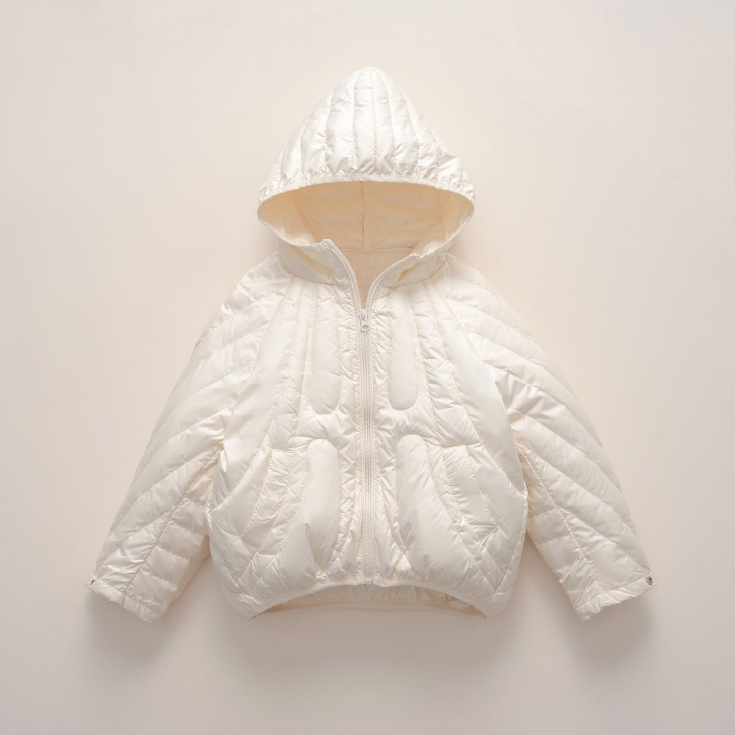Street-wave Womens Quilted Hooded Jacket With Warm Insulation Trendy Winter Outerwear