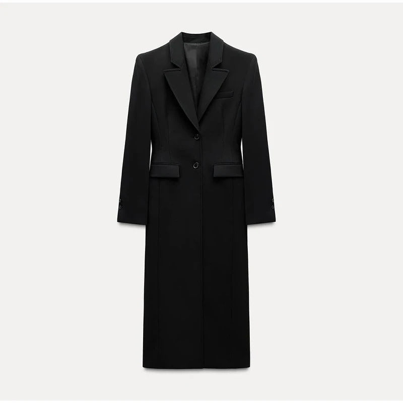 Streetwave Women Slim Long Blazer With Classic Details For Elegant Everyday Wear