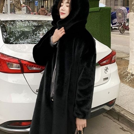 Streetwave Women's Cozy Plush Hooded Robe Coat For Home Comfort And Everyday Lounge