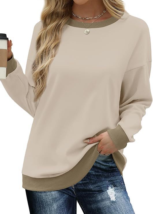 Street-wave Women's Cozy Raglan Sleeve Sweatshirt With Decorative Collar Soft Breathable Knit