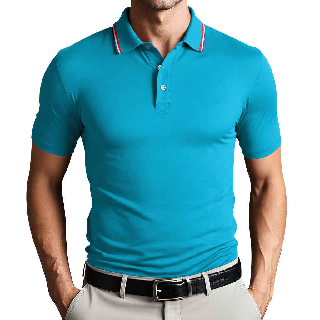 Street-Wave Nordic Flair Unisex Polo Shirt Slim Fit Breathable Lightweight Short Sleeves Casual Polo Top