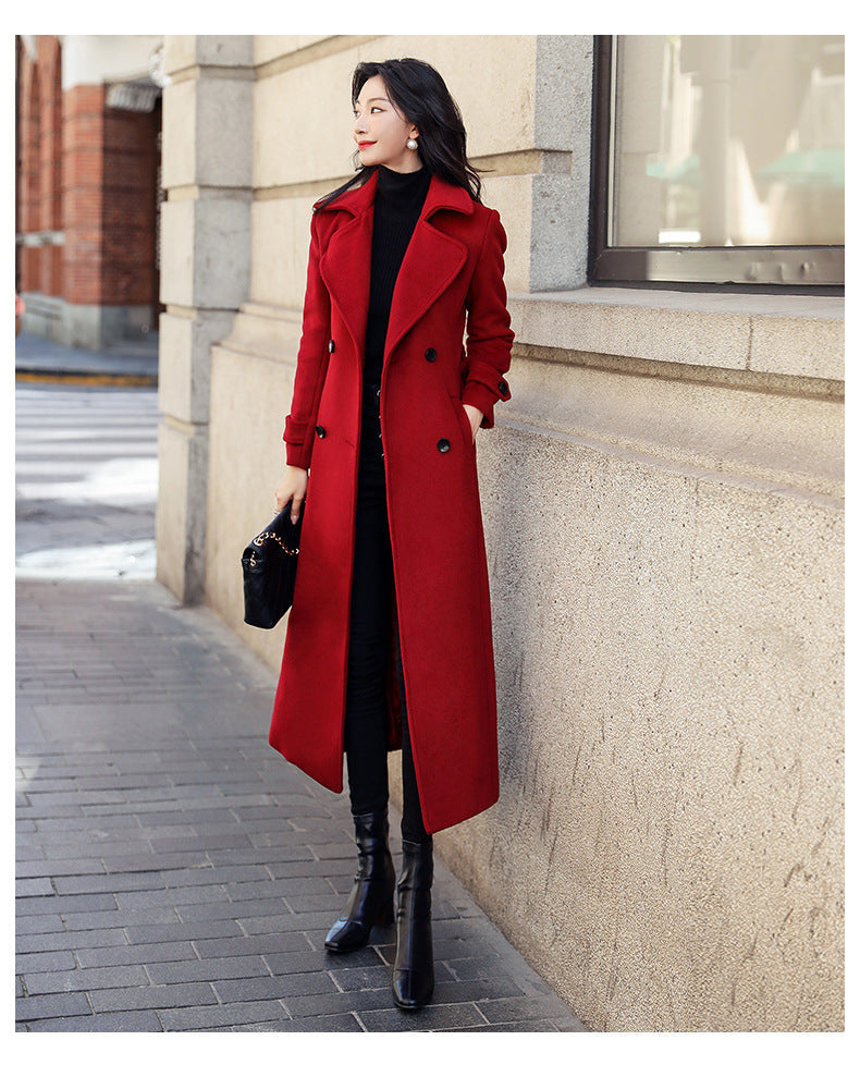Streetwave Women's Elegant Trench Coat With Double Breasted Buttons For Fashion Forward Women