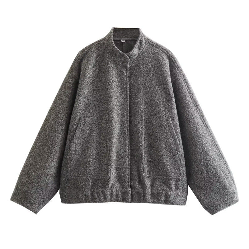 Street-wave Womens Elegant Oversized Jacket With Cozy Warmth And Soft Comfortable Fit
