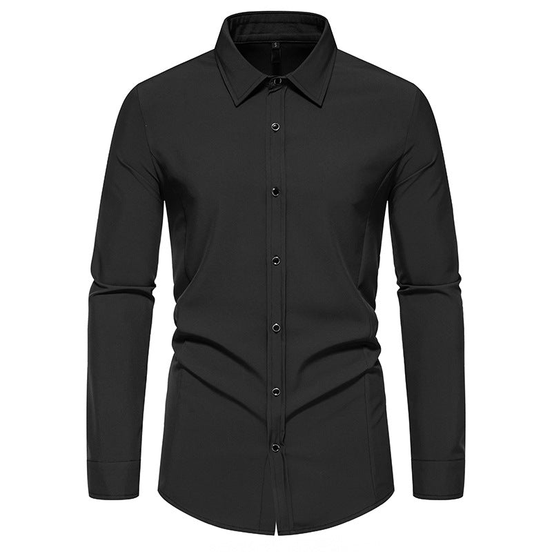 Street-Wave Men's Dress Shirt With Elegant Fit And Premium Fabric For Smart Casual Style