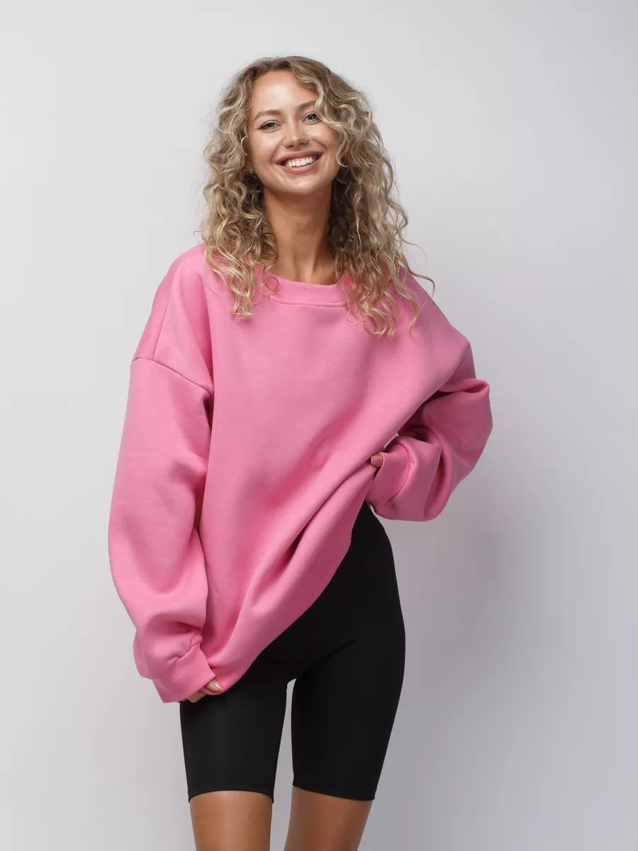 Street-Wave Women's Oversized Comfort Sweatshirt Soft Breathable Cozy Fit for Casual and Active Days
