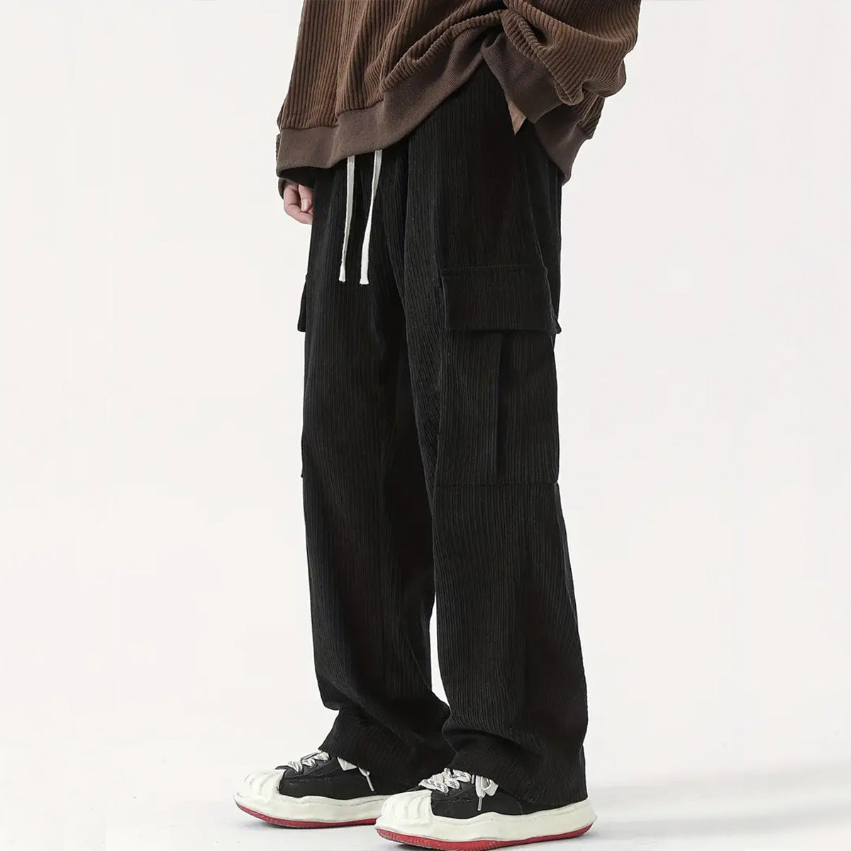 Street-wave Corduroy Cargo Pants For Men Durable Comfort Versatile Streetwear Essentials