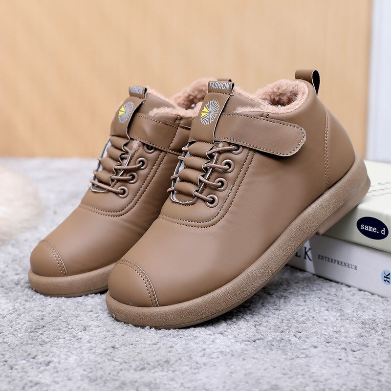 Street Wave Women’s Winter Sneaker Boots With Fleece Lining For Plus Size Warmth