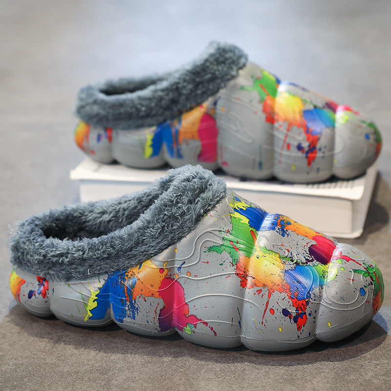 Women Cozy Slippers With Warm Fleece Lining And Non Slip Sole Street-Wave Comfort