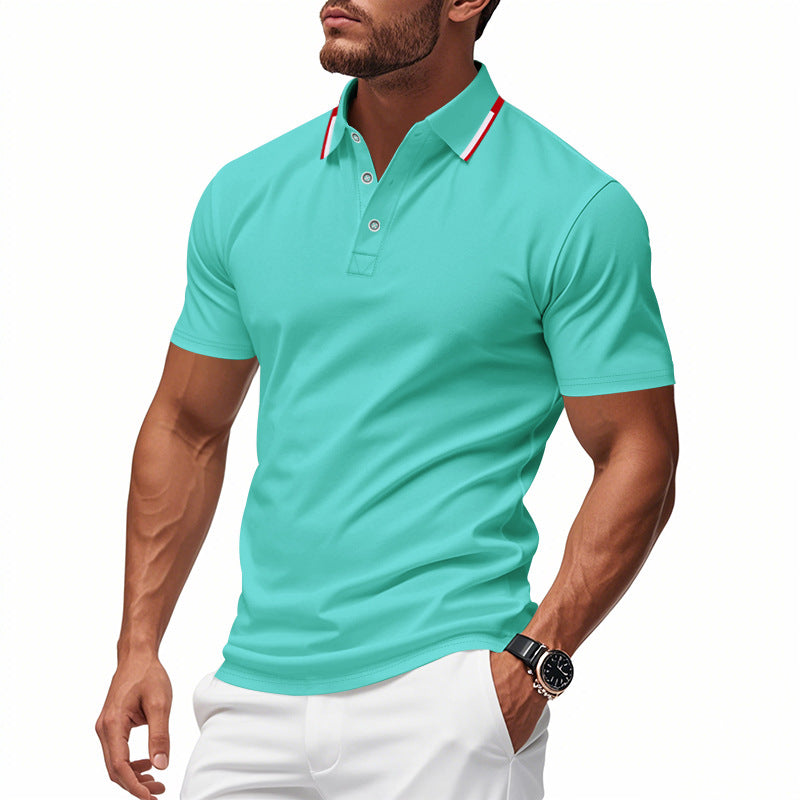 Streetwave Mens Polo Shirt With Modern Collar Breathable Cotton Blend For Everyday Comfort