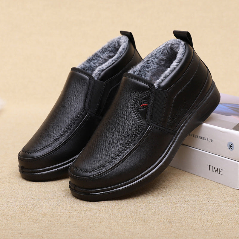 Street Wave Mens Warm Winter Boots With Premium Water Repellent Leather And Soft Fur Lining For Cold Weather