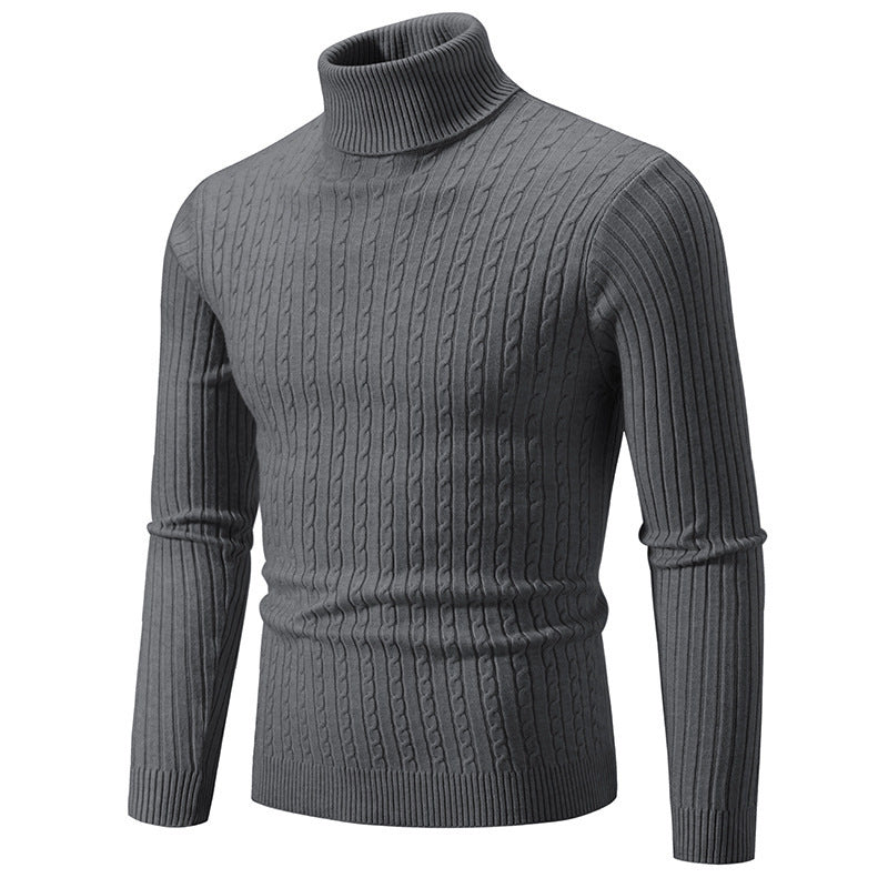 Streetwave Mens Knit Turtleneck Sweater Cozy Versatile Warmth For Office And Casual Wear