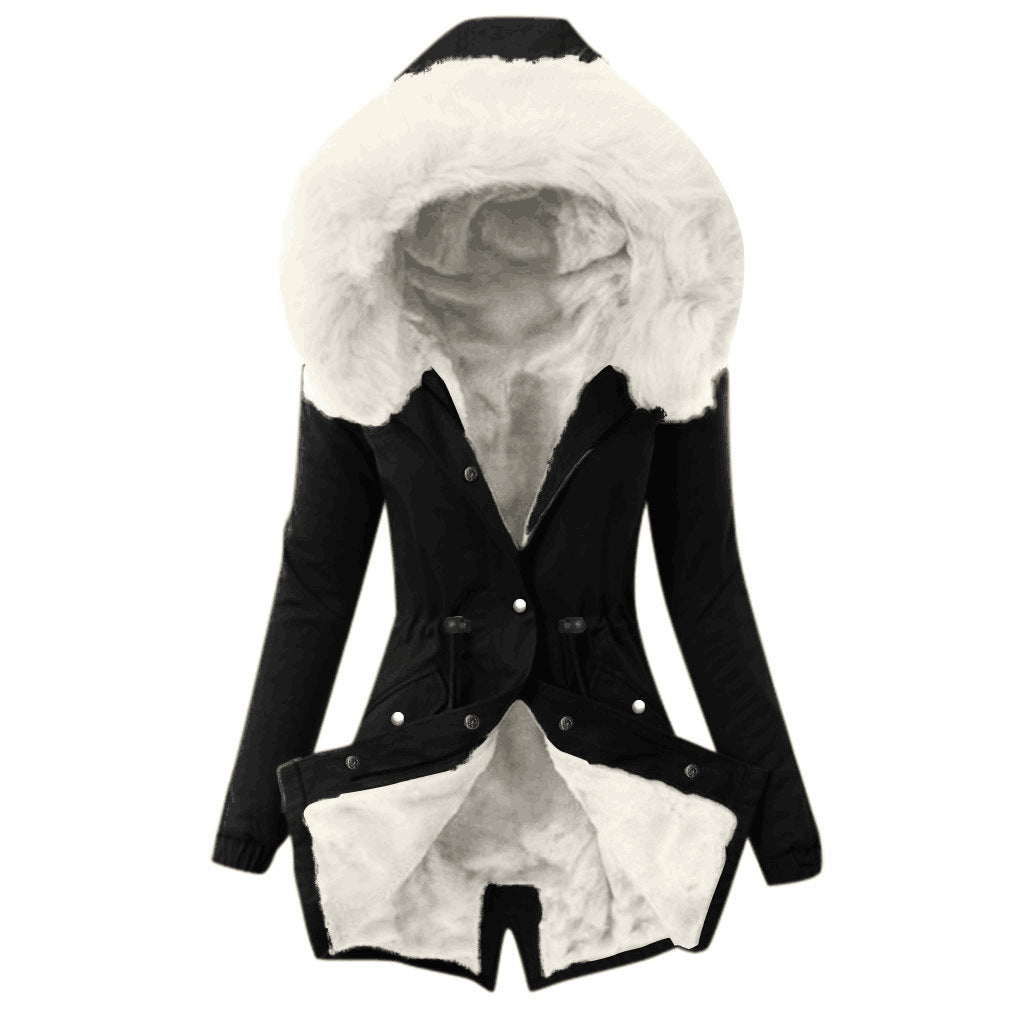 Street-wave Women's Parka With Faux Fur Collar, Cozy Lined, Water-Repellent Breathable Warmth