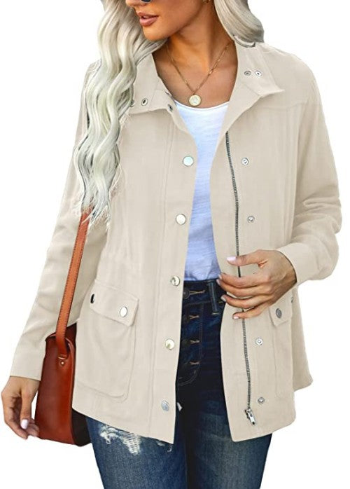 Street-Wave Women's Everyday Jacket With Functional Pockets And Hood For Effortless All-Weather Style