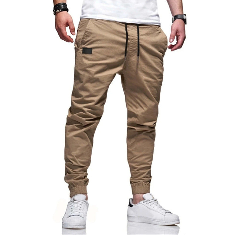 Street-wave Men's Cargo Pants With Tapered Fit And Practical Pockets For Everyday Wear