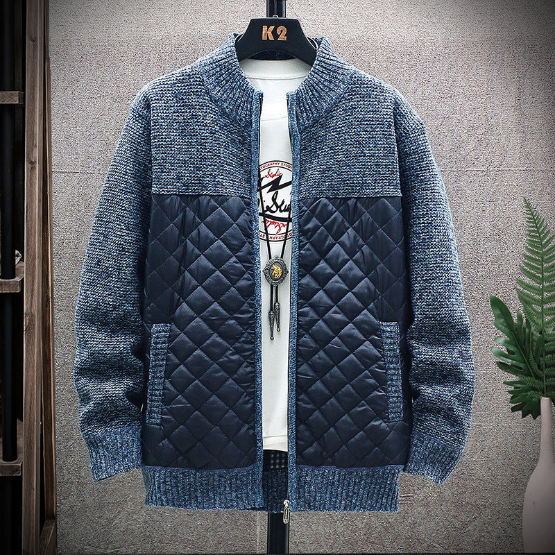 Street Wave Mens Quilted Casual Jacket With Structured Sleeves For Men Urban Comfort