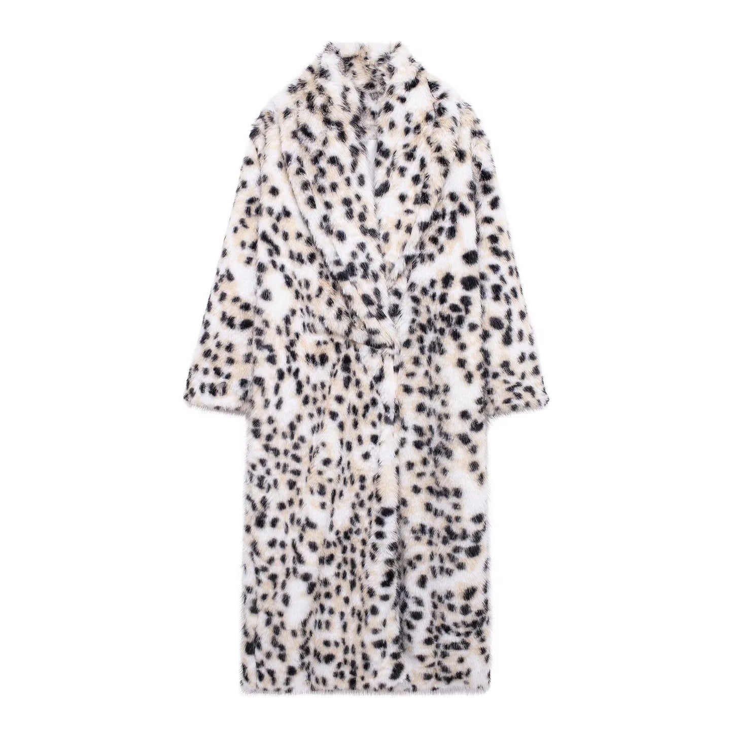 Street-Wave Leopard Print Fleece Jacket For Women Warm Cozy Winter Outerwear With Soft Plush Lining