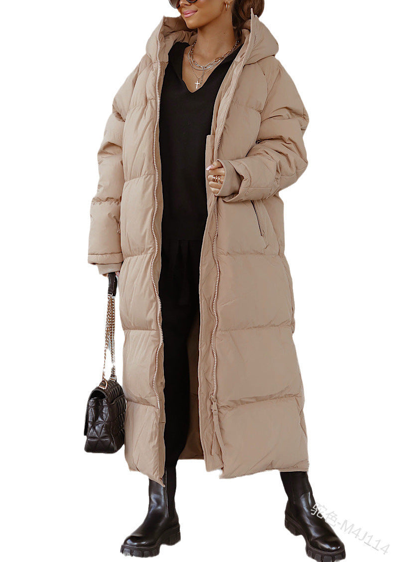 Street-wave Women's Long Puffer Coat With Hood Ultra Warm Long Line Jacket For Winter