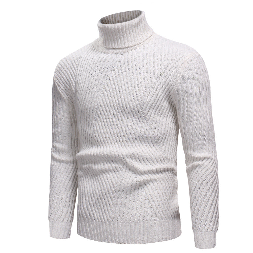 Street Wave Men Turtleneck Sweater With Structured Knit Warmth And Cozy Comfort For Everyday