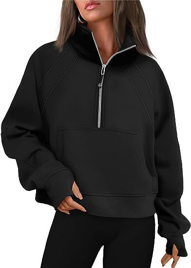 Street-wave Women High Collar Zip Pullover Fleece For Active Athleisure Comfort And Warmth
