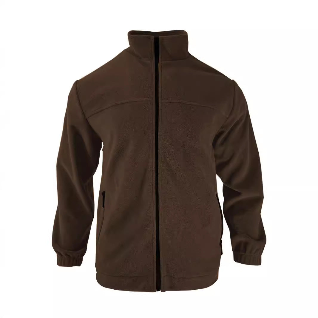 Street Wave Men's Fleece Jacket For Active Lifestyles Warm Comfortable Fit With Zip Pockets