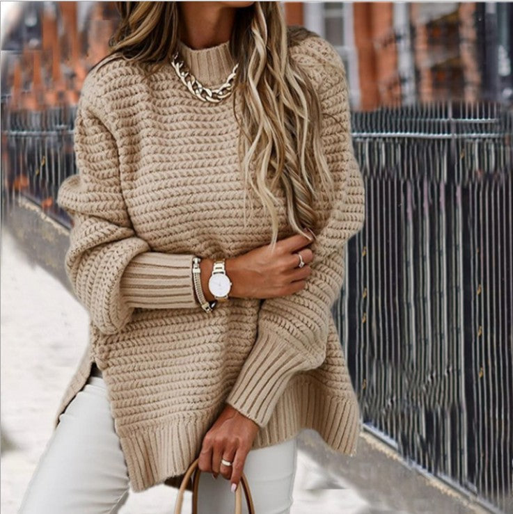 Womens Oversized Knit Sweater With Structured Knit By Street Wave For Women Cozy Chic