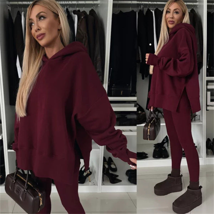 Street-Wave Womens Hoodie With Animal Print Pattern And Thumbhole Cuffs Relaxed Fit For Everyday Streetwear